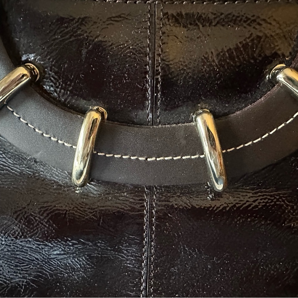 Kate Spade Vintage Black Patent Leather Fulham Tote - Picture 3 of 10
